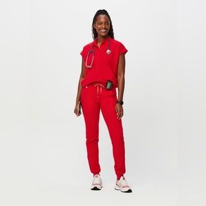 Figs Pop Red Rafaela Zamora Scrub set